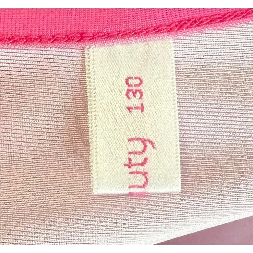 2/$15 Girls 2-Piece Cheerleader Costume Outfit Pink Cheer Halloween Size 7-8